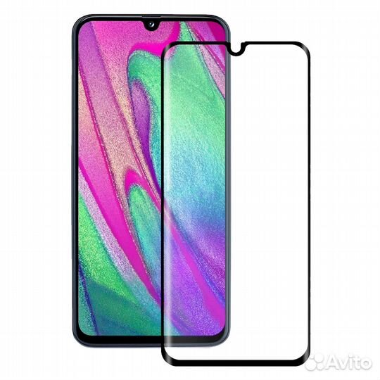 Защитное стекло Samsung 9D Galaxy A31/A40S/A32 чер