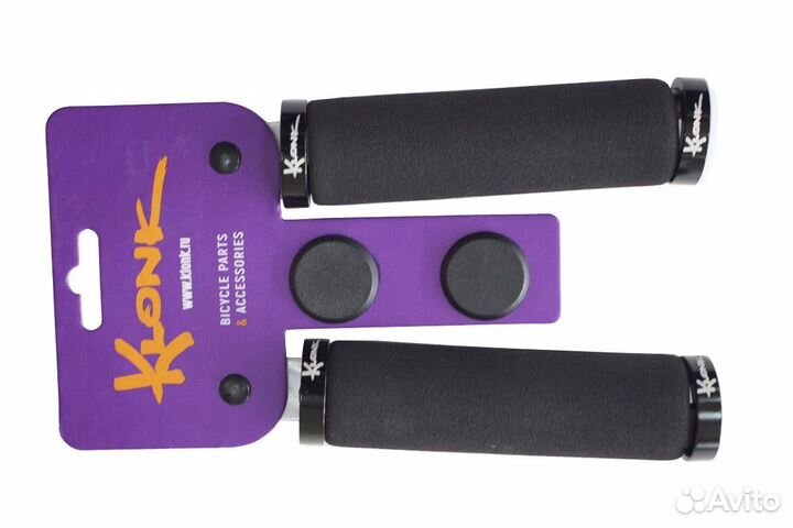 Грипсы klonk два фиксирующих кольца, вспененная ре