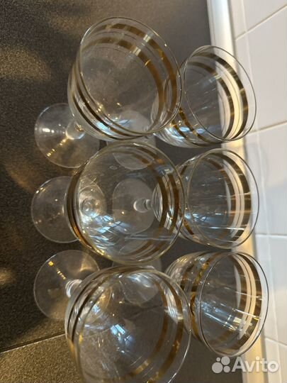 Бокалы с позолотой СССР