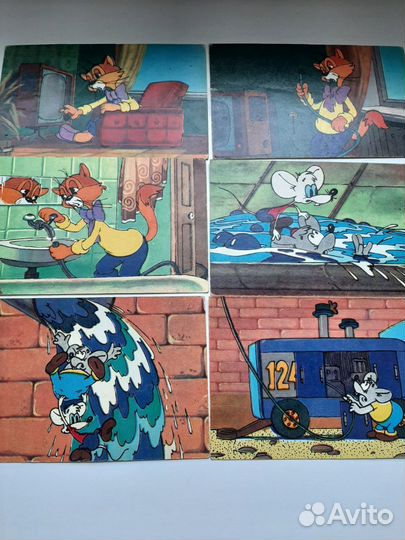 Открытки СССР кот Леопольд