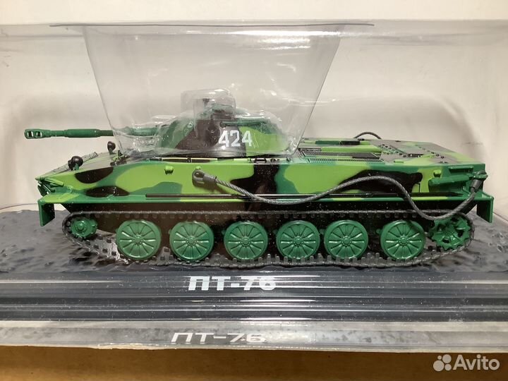 Модель танка пт-76Б 1:43 Модимио