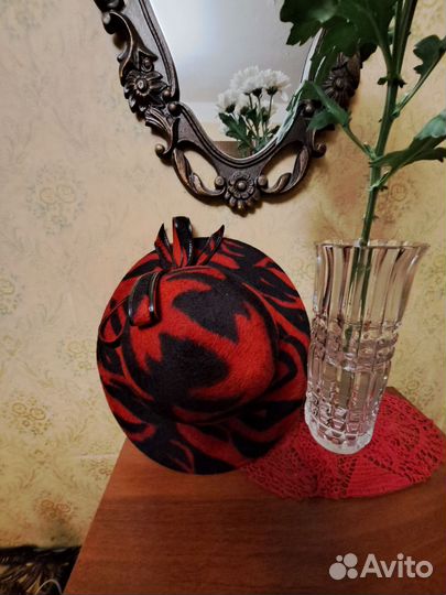 Шляпа женская фетр-велюр