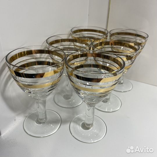 Рюмка с золотыми полосками СССР