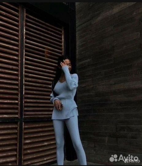 Новый кашемировый костюм лапша(42)