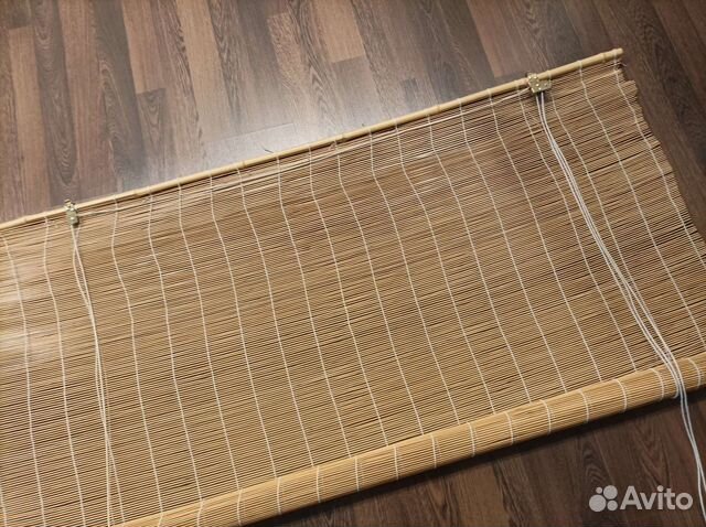 Рулонная бамбуковая штора 140 на 154 см