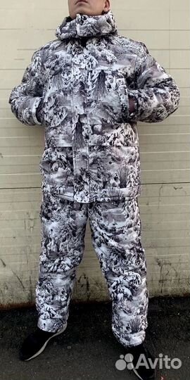 Костюм охотника белый лес