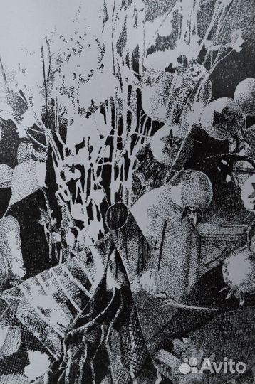 Интерьерная картина графика натюрморт