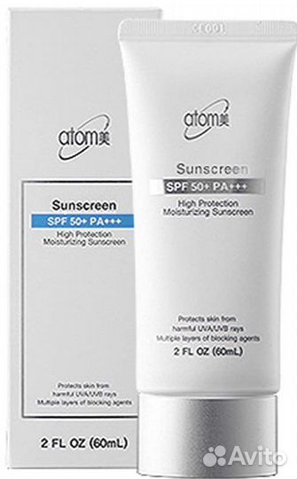 Солнцезащитный крем spf 50 Атоми и пенка