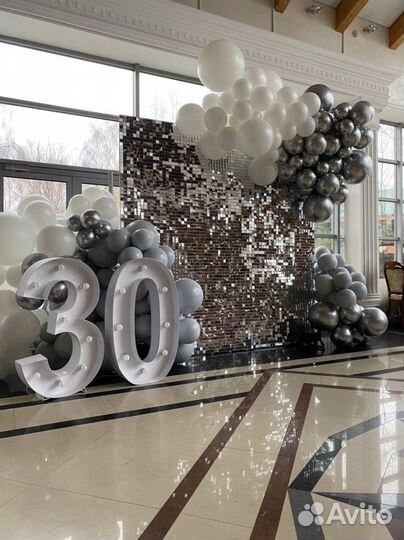 Фотозона (фотостена) из пайеток