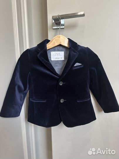 Велюровый пиджак Zara на 9-12 мес