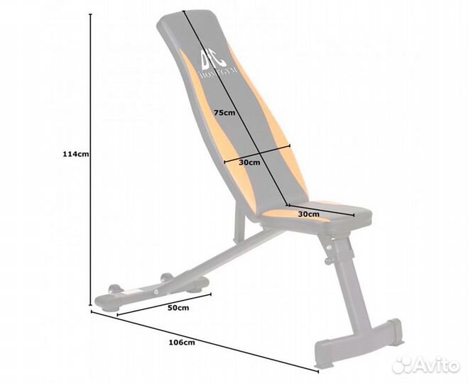 Скамья силовая универсальная DFC Dbch1