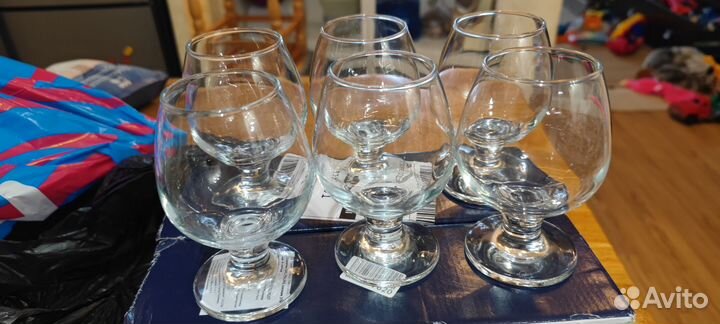 Коньячные бокалы 6 шт