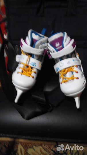 Коньки детские раздвижные размер 27-30
