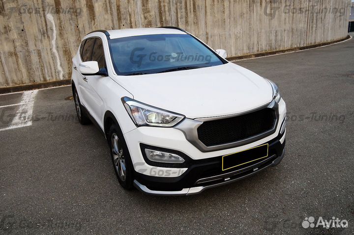Тюнинг накладка переднего бампера Hyundai Santa Fe