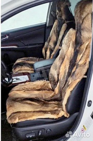 Меховые накидки волк комплект