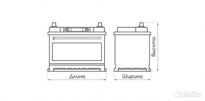 Аккумулятор 70 А.ч. Solite (85D23L) 580 A/CCA