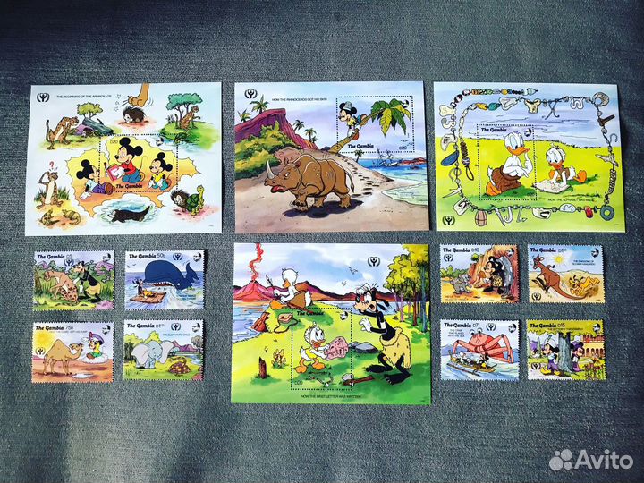 Почтовые марки по теме Мультфильмы Дисней