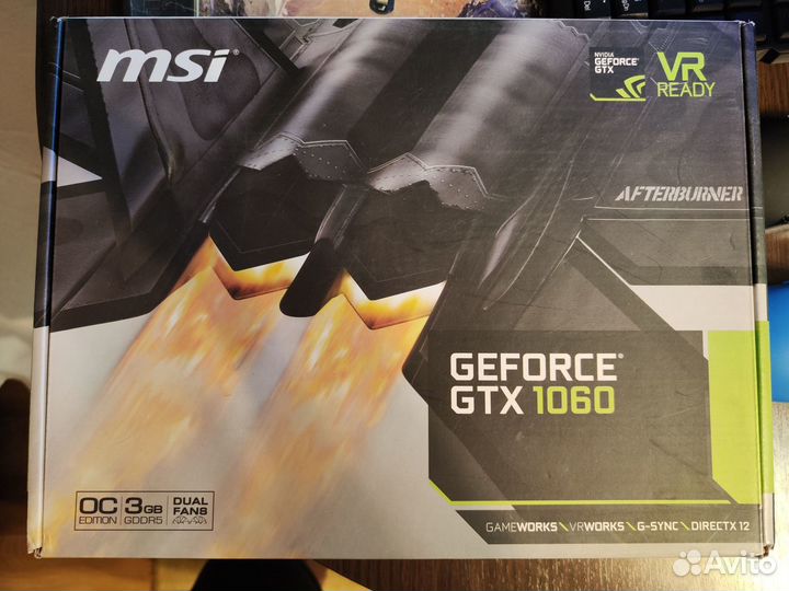 Видеокарта gtx 1060 3gb msi