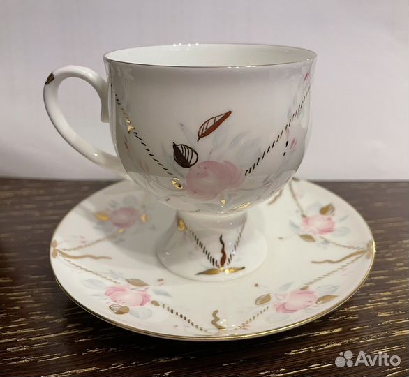 Кофейные чашки лфз костяной фарфор