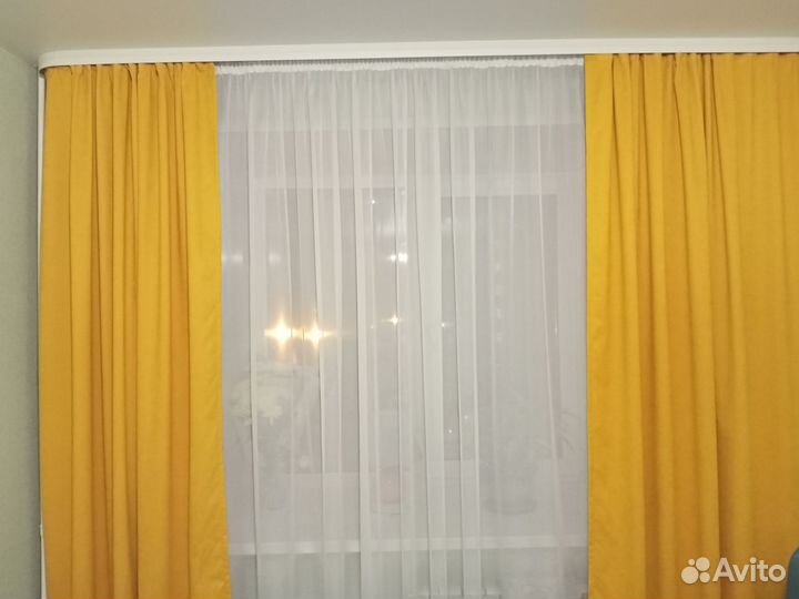 Комплект шторы и тюль бу