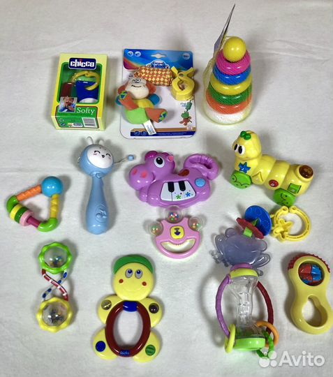 Игрушки погремушки пакетом новые и б/у