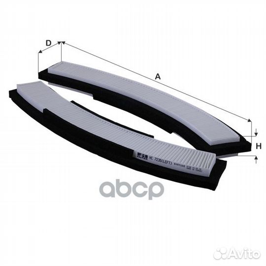 HC 7235 Фильтр салона HC7235 HC 7235 FIL filter
