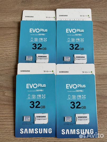 Карта памяти MicroSD Samsung EVO Plus 32 Gb