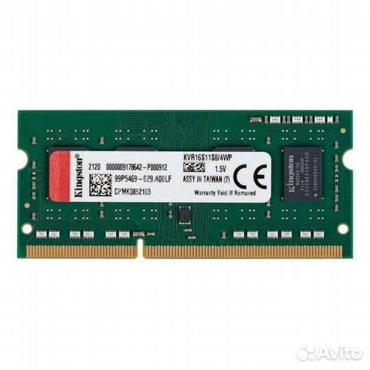 Оперативная память Kingston SO-dimm DDR3 4Gb