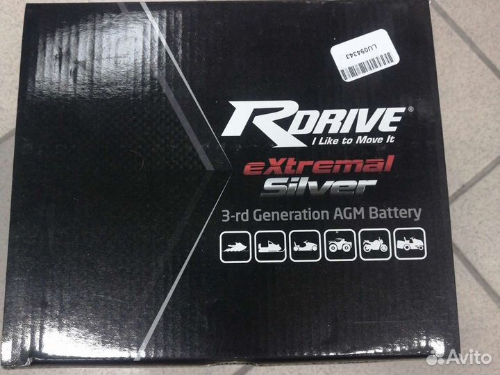 Аккумулятор Rdrive AGM YIX30L-BS