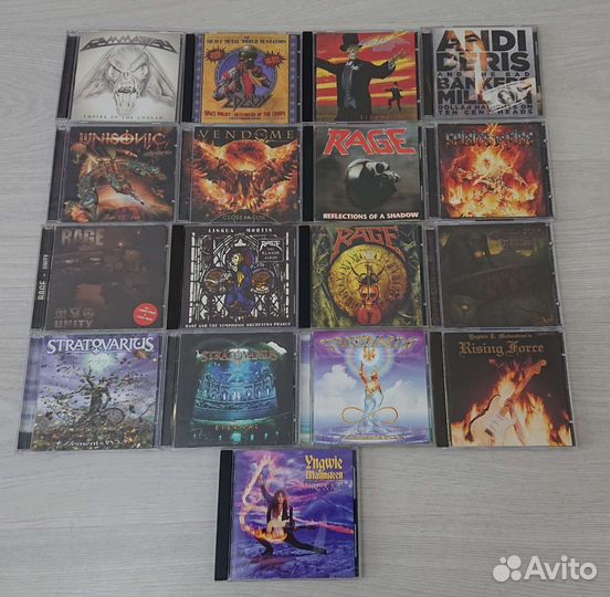CD Malmsteen / Stratowarius / Gamma Ray / rage