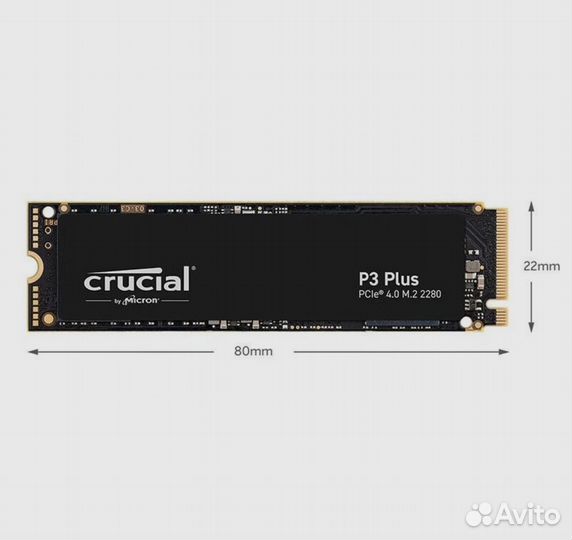 Новый SDD Crucial 2tb nvme pcie 4.0