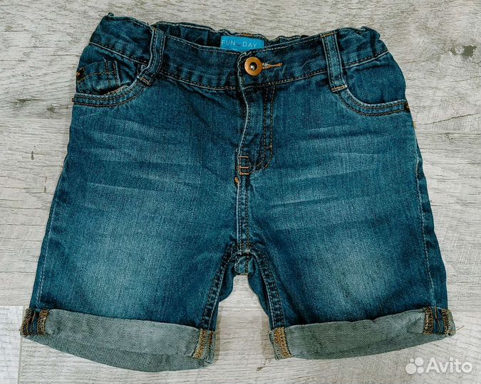 Шорты джинсовые fun day р.110