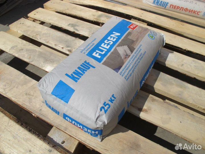 Клей кнауф Флизен плюс для плитки 25кг, упак