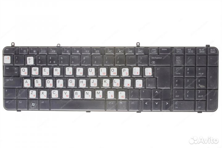 Клавиатура HP Pavilion DV9000 series черная (с бел