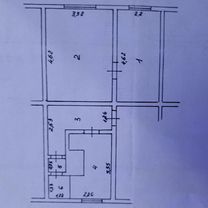 2-к. квартира, 40 м², 1/2 эт.