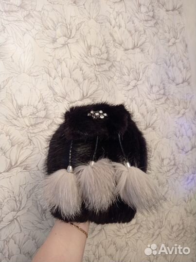 Шапка норковая женская