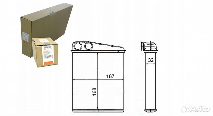 Новый радиатор печки из Европы Behr 8FH351000641