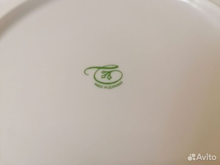 Тарелка от старинного сервиза Triptis ГДР 1960гг