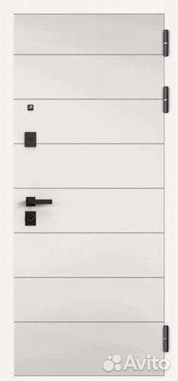 Металлические двери с зеркалом