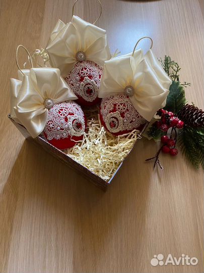 Новогодние шары ручной работы