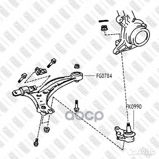 Опора шаровая FK0990 fixar