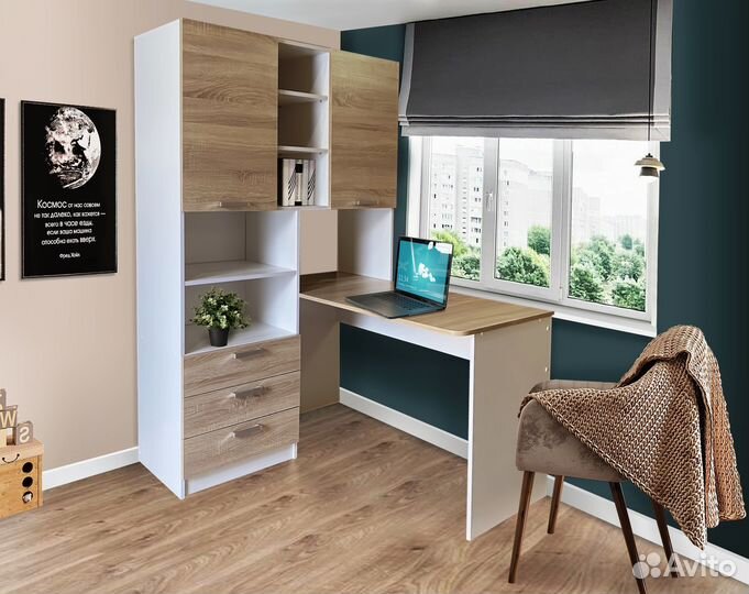 Угловой компьютерный / письменный стол кс-04