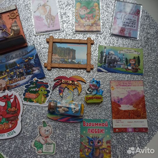 Магнитики на холодильник пакетом