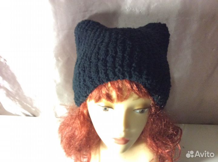 Авторская папаха из микрофибры, р 55-57, арт 250