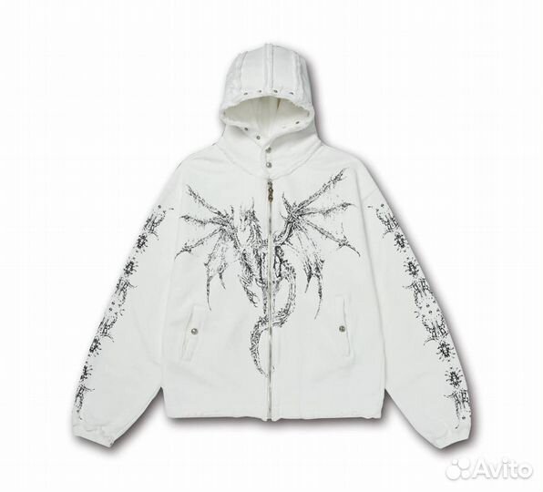 Зип Худи Thug Club Distressed Hoodie