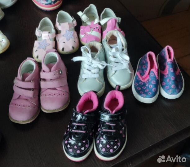 Детская обувь для девочек пакетом 21 22 23