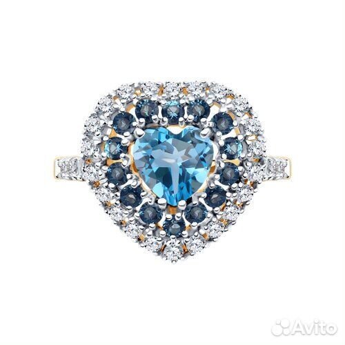 Кольцо sokolov из золота, 717155, р.16,5