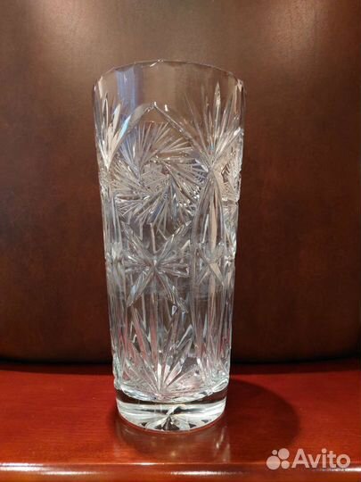 Большая хрустальная ваза для цветов,фруктов