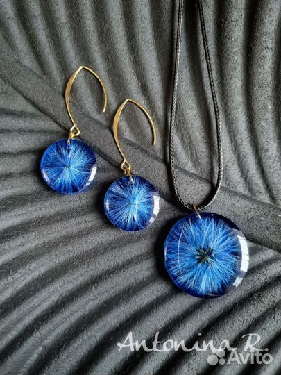 Комплект украшений из ювелирной смолы 