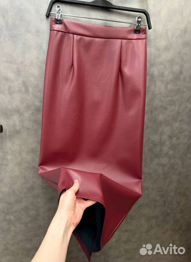 Юбка экокожа